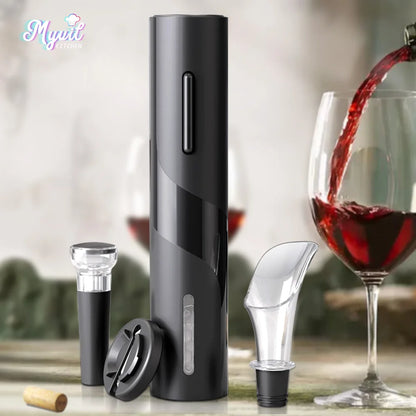 VinoEase: Automatic Electric Wine Opener with Battery-Powered Corkscrew for Effortless Wine Opening